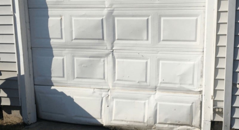 Damaged Garage Door Panels