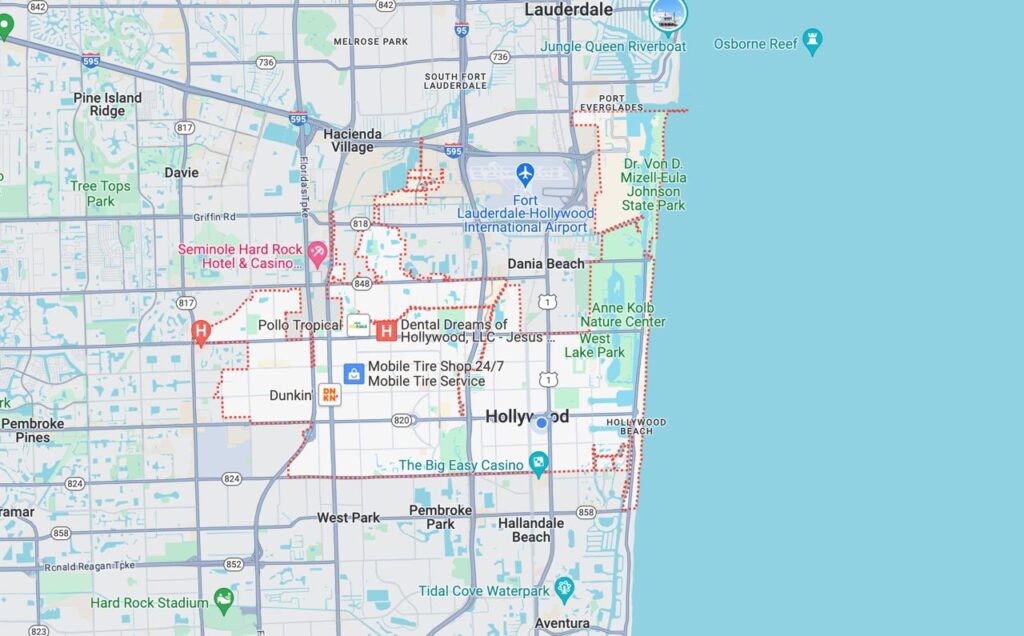 Hollywood FL Maps