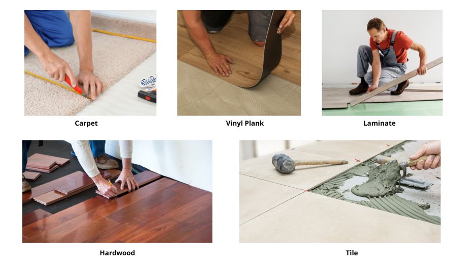 Types of floor coverings