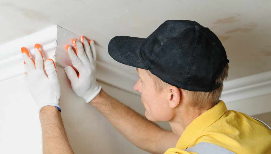 Stages of skirting boards installation