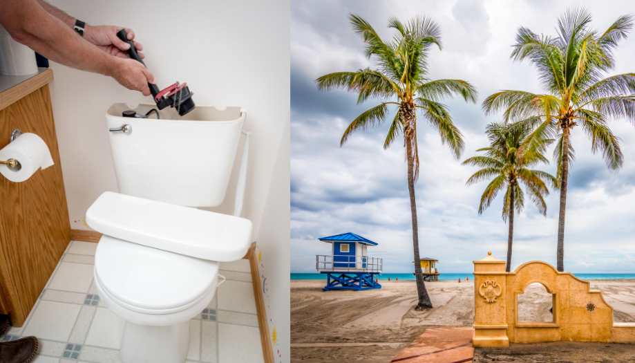 professional toilet installation in Hollywood, FL