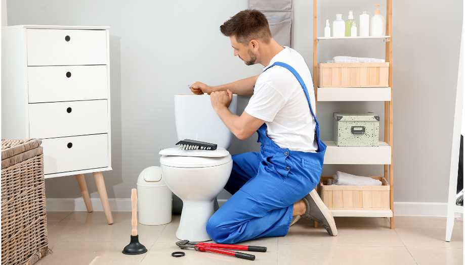 The process of toilet installation in Hollywood, FL