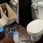 Installing roilet after replacing an old toilet bowl